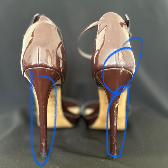 ALDO scarlett High heel sandal - Stiletto heel Dark Brown size 7 - Picture 5 of 9